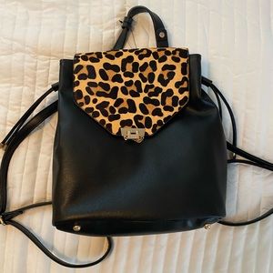 NWT Dune London Leopard Print Backpack